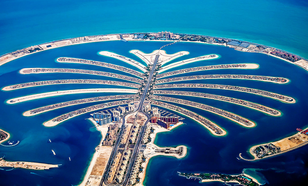 Đảo Cọ nhân tạo tuyệt vời ở Dubai