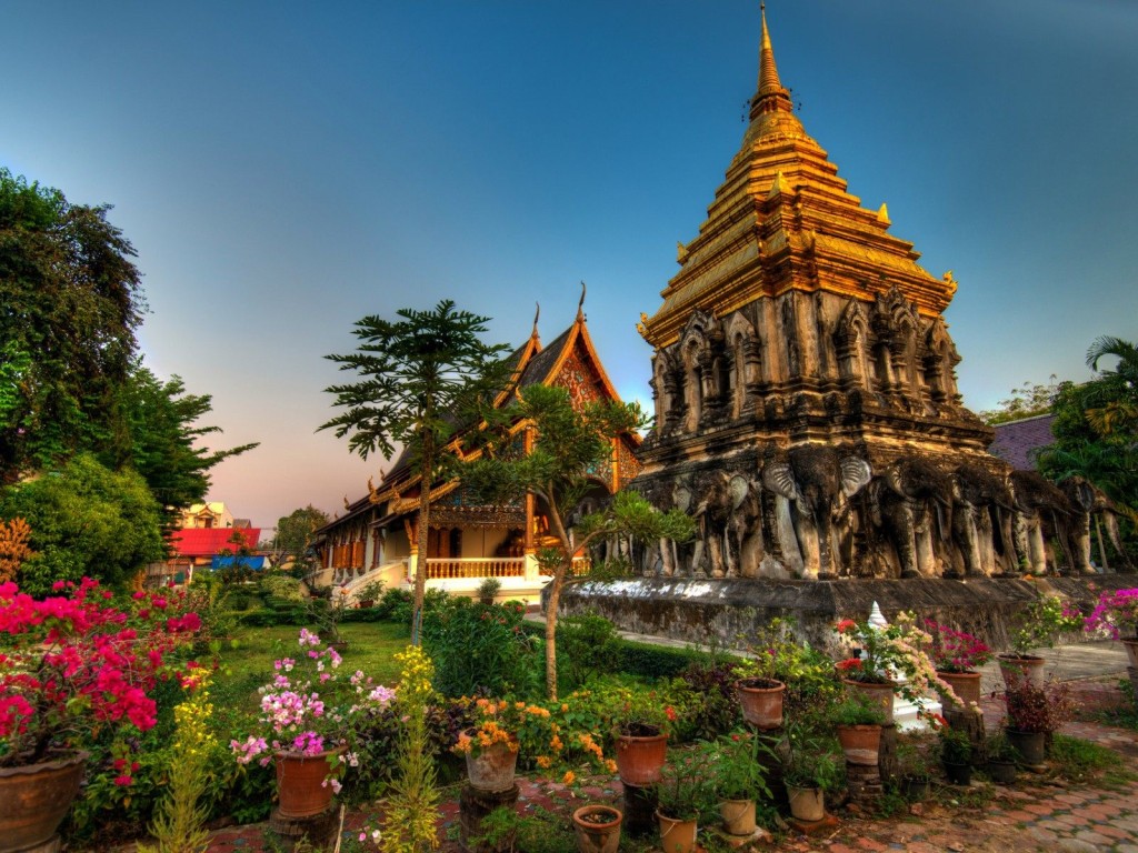 Chiang Mai - Wat Chiang Man Thái Lan