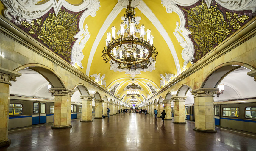 nhà ga tàu điện ngầm của nước Nga