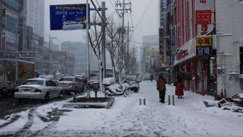 Thời tiết mùa đông tại Busan như thế nào?