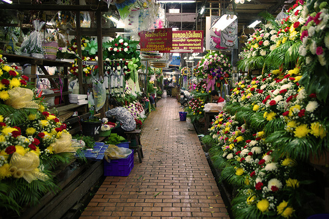 Chợ hoa Pak Klong Talad đã ra đời từ thế kỉ 18 dưới đời vua Rama I