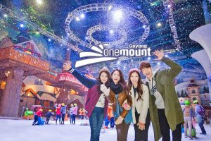 Độc đáo công viên tuyết giữa mùa hè – One Mount Snow Park tại Hàn Quốc