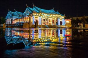Thị trấn Lộc Cảng sở hữu những ngôi chùa cổ trong làng du lịch Đài Loan