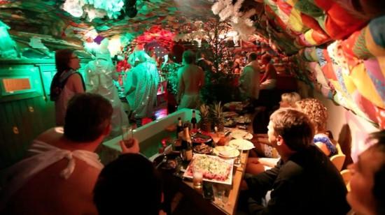 đón năm mới ở quán bar Purga ở Saint Petersburg nước Nga