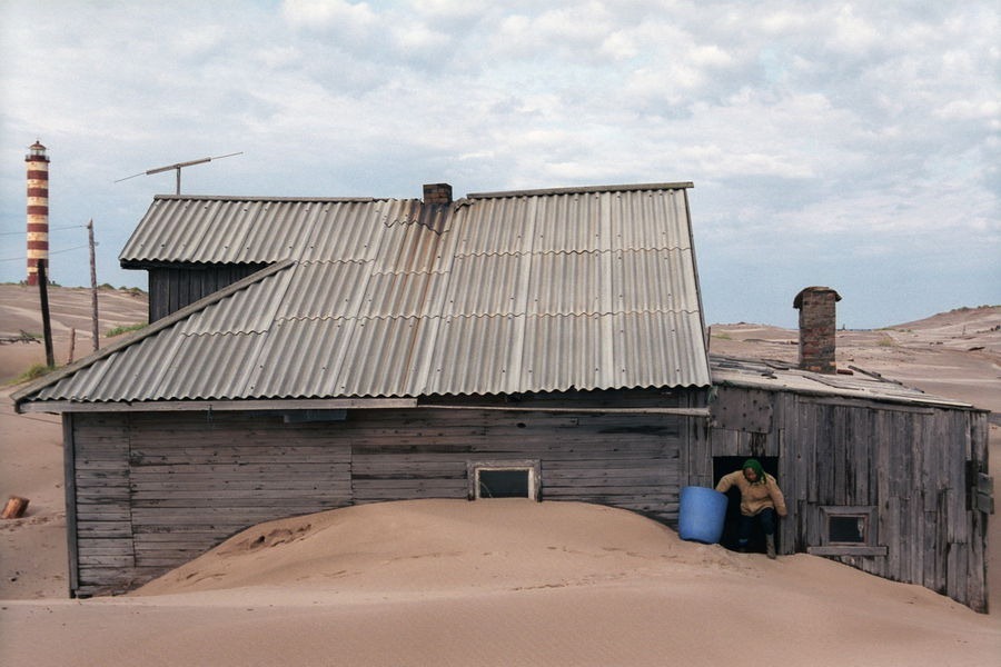 ngôi làng cát Shoyna ở Nga 