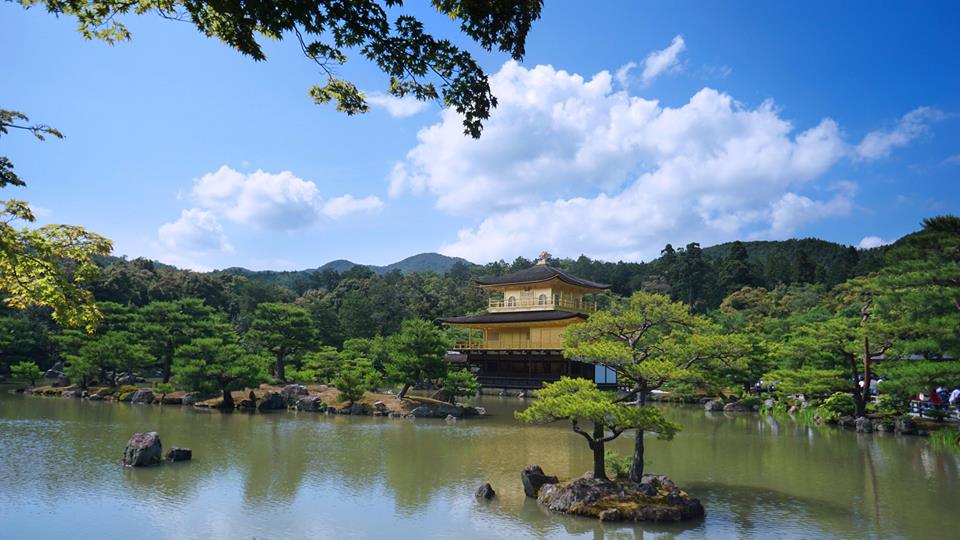 Chùa Vàng ở Kyoto, non nước rất hữu tình