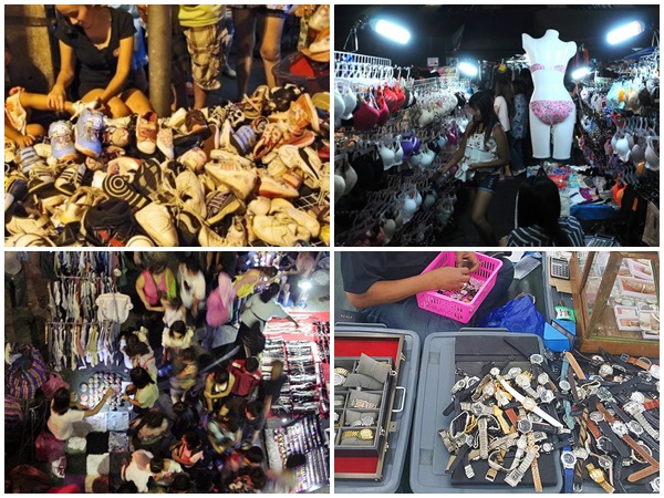 Chợ bán đồ chơi, phụ tùng xe máy KlongThom ở Thái Lan