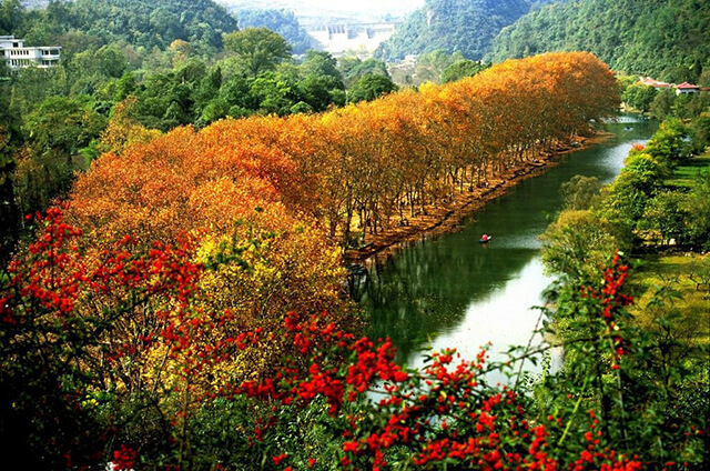 Vẻ đẹp thơ mộng, hữu tình của công viên Suối Hoa tại Quý Dương, Trung Quốc