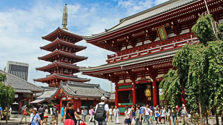 Khám phá chùa Asakusa Kannon linh thiêng khi đi tour Nhật Bản