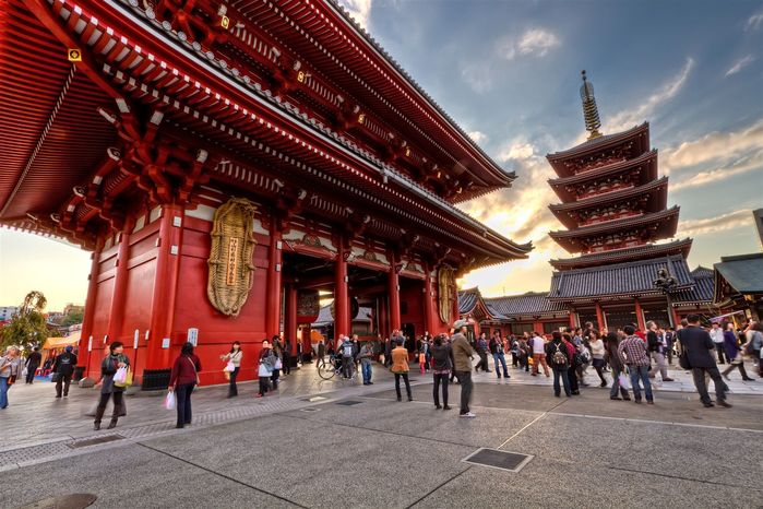 Ngôi chùa Asakusa Kannon linh thiêng