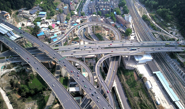 Giao lộ Quý Châu Trung Quốc là một trong những công trình giao thông có cấu trúc cực kì phức tạp