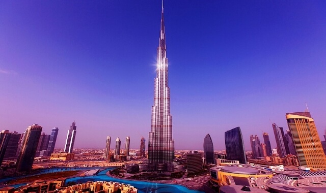 Tòa nhà The Burj Khalifa cao nhất thế giới.